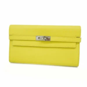 Hermès Kelly wallet yellow silver metal fittings O engraved 收購參考價格