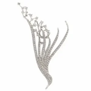 K18 diamond brooch 5.4 ct