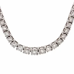 Pt･Pm850 diamond necklace 10 ct