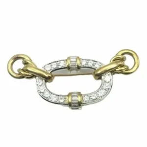 K18 diamond brooch