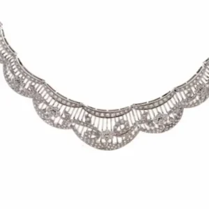 K18 diamond necklace 9.77 ct