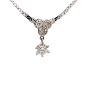 diamond necklace 1carat pt850