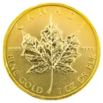 24-karat gold（K24）Canadian Gold Maple Leaf 1 ounce