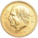 21.6-karat gold（K21.6）Mexican 2.5 Pesos gold coin