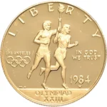 21.6-karat gold（K21.6）liberty gold coin Olympic Memorial