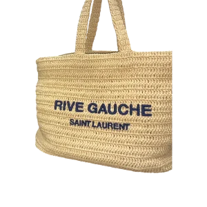 SAINT LAURENT Rive Gauche Tote in Straw