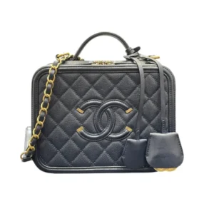 CHANEL CC Filigree Vanity Bag